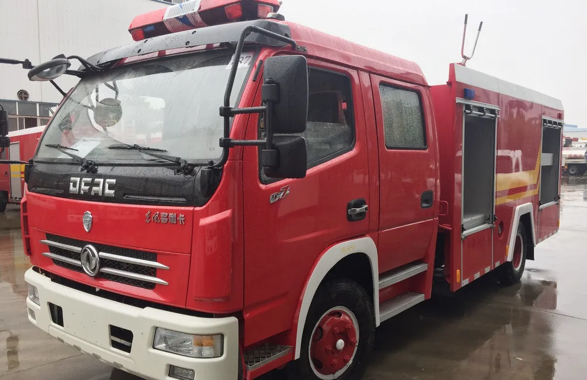 Hydraulic Ladder Lighting Rescue Spray Body Water Mist 6*4 Fire Fighting Truck