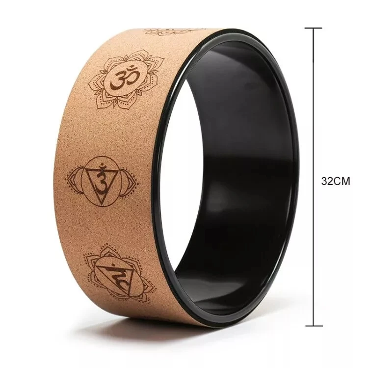 Sports Back Circle to Relieve Back Pain and Myofascial Release Cork Yoga Wheel