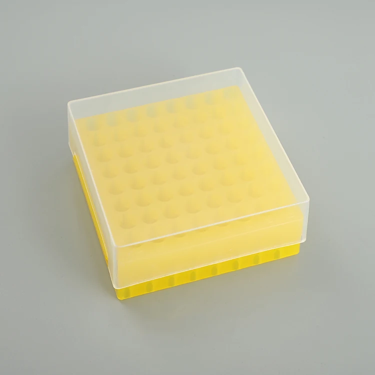 81 Well Plastic PP Material 0.5ml 1.5ml Centrifuge Tube Box Manufacturer Laboratory Equipment