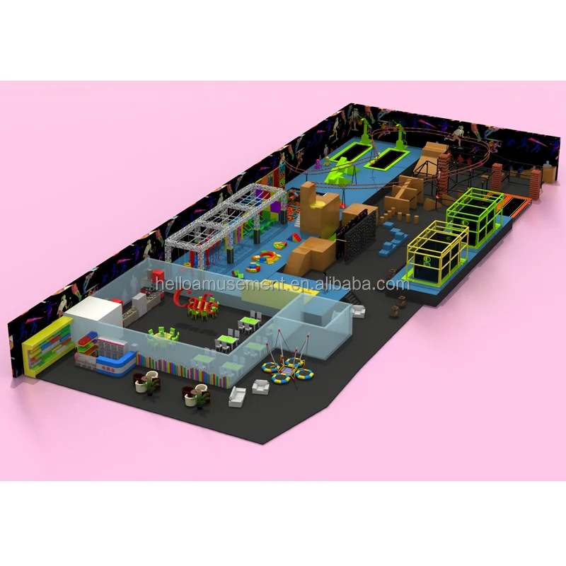 air Zip Line Adventure Playground Games Teenager Indoor Play