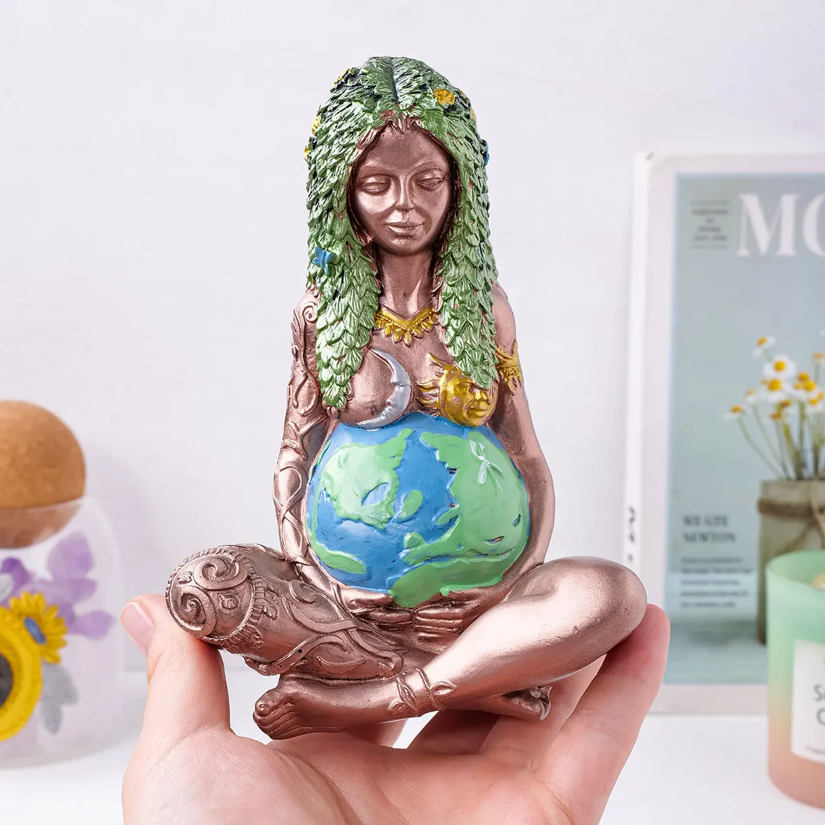 Natural Healing Big Size Figurine Mother Earth For Home Decoration Gifts