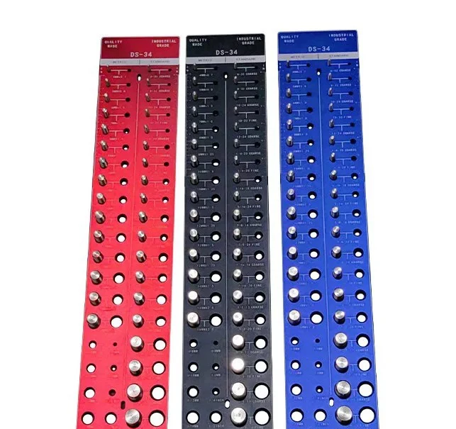 New Product Hot Sale Nut and Bolt Thread Checker High Quality Screw Measure Gauge Male Gauge Standard Ruler Metric Bolt Identify