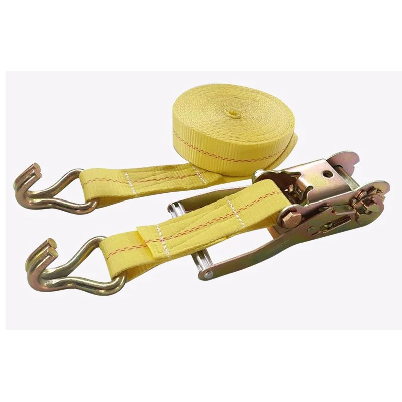 Polyester cargo ratchet tie down cargo lashing belts ratchet tie down straps for tire secure