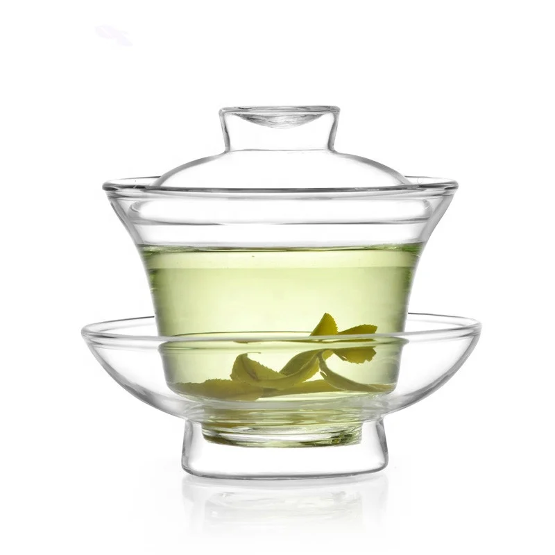  Borosilicate Single Wall Hand Made Glass Tea Cup with