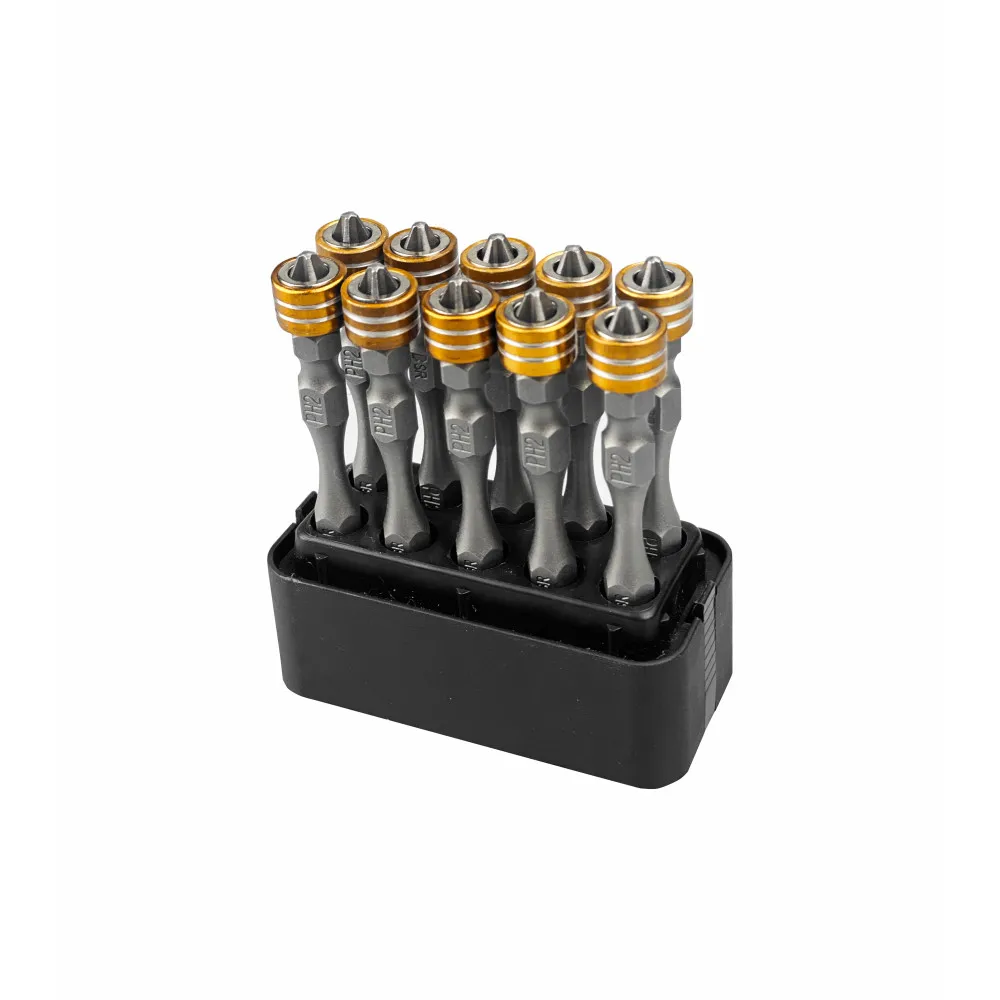 Набор бит для отвертки с шестигранной головкой PH2, 10 шт., 1/4 дюйма * 65 мм