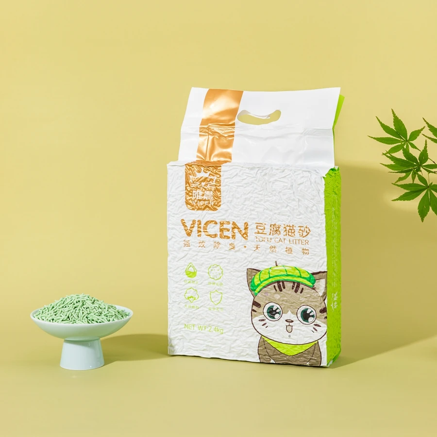 OEM High-tech Production Best Selling Factory Natural Fast Clumping tofu Cat Litter
