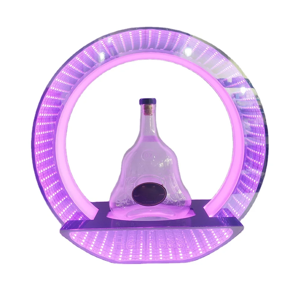 nightclub lounge luminous custom VIP bottle service presenter glorifiers sign for vodka whiskey wine tequila champagne XO VSOP