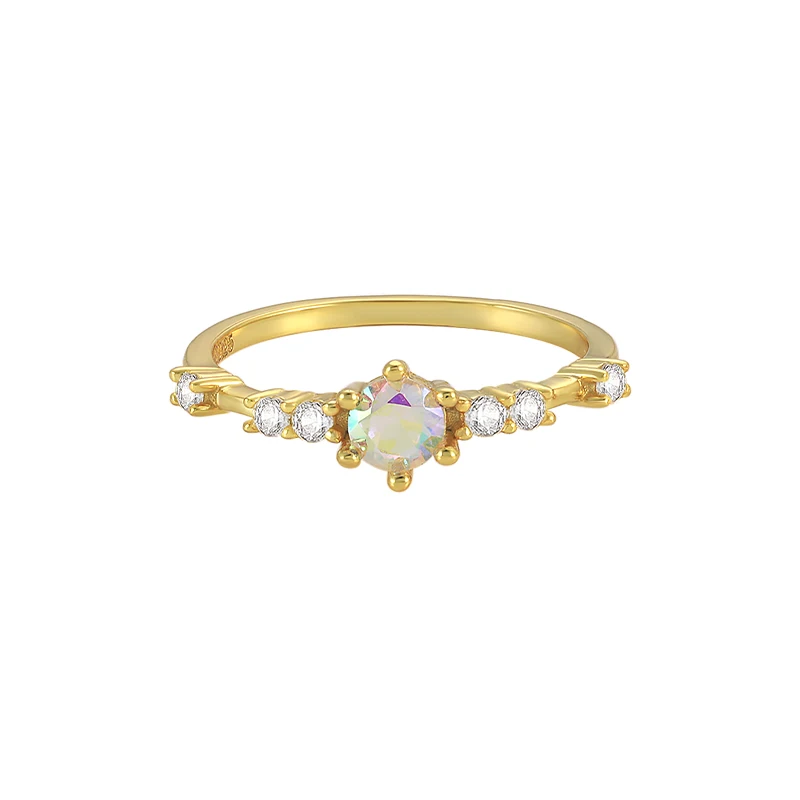 Elegant Exquisite Crystal Rings For Women Wedding Finger Rings 925 Sterling Silver Engagement Jewelry anillos bague femme