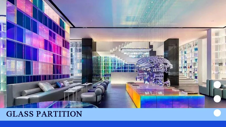 4mm 5,mm 6mm dichroic glass colorful decorative glass manufacturer