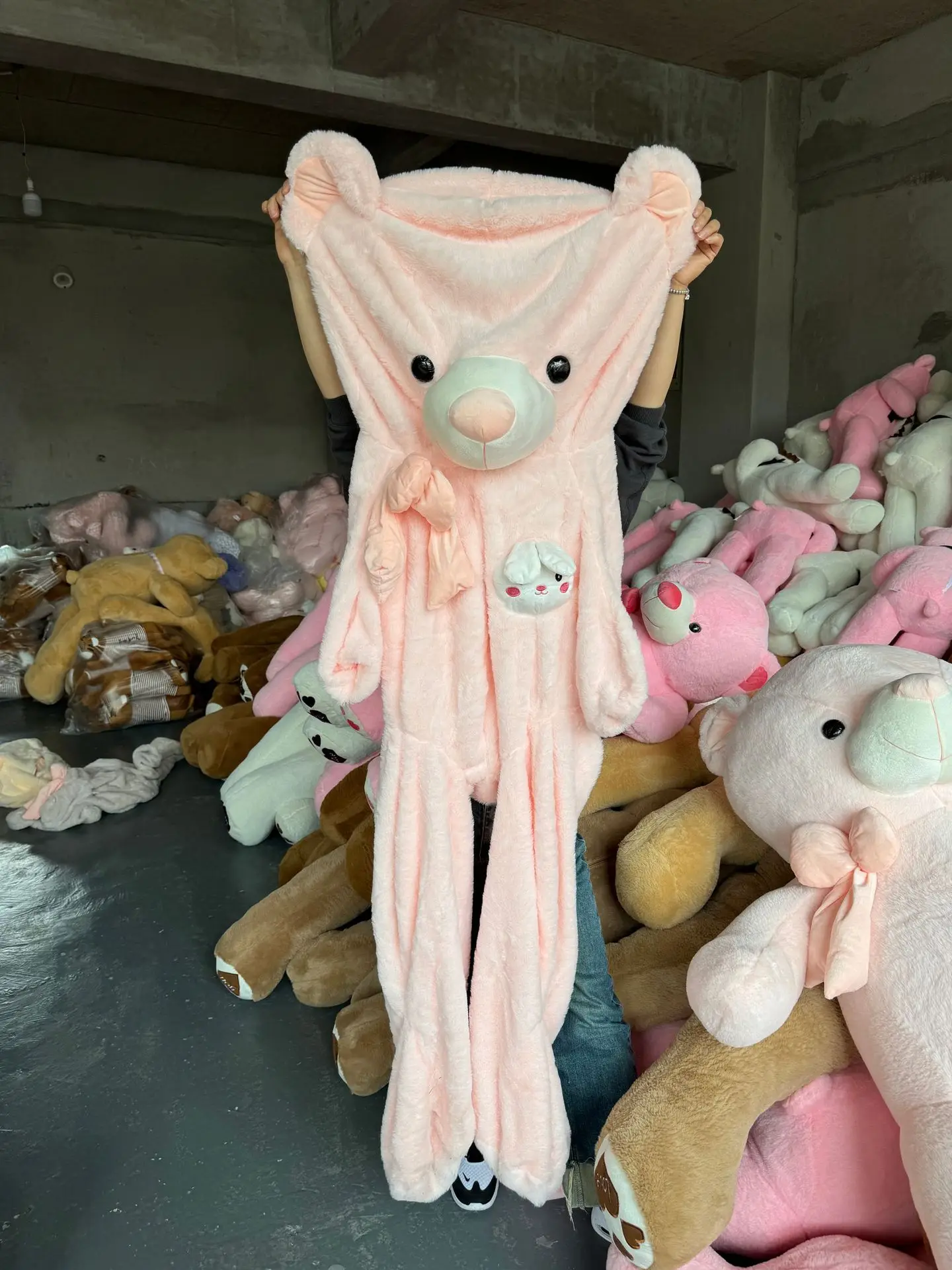 Popular plush bear skin unstuffed kawaii plush toys soft toy skin