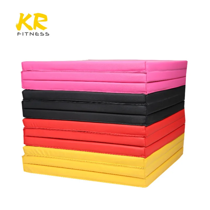 Factory Direct Sale tri - folding gymnastics mat exercise mat customized mat