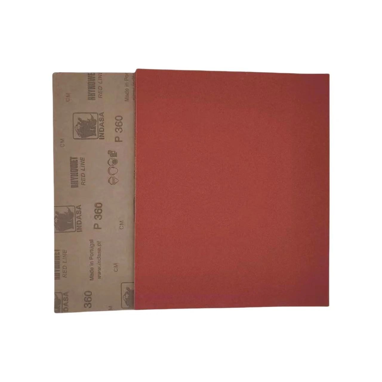 INDASA rhynowet red line abrasive sand paper red aluminium oxide brown waterproof sandpaper