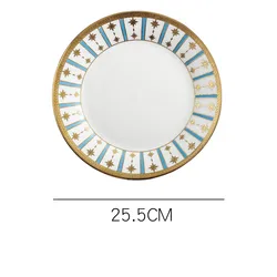 Baby Glass Plates Sets Party Tableware Crystal Fine Bone China Dinnerware Set