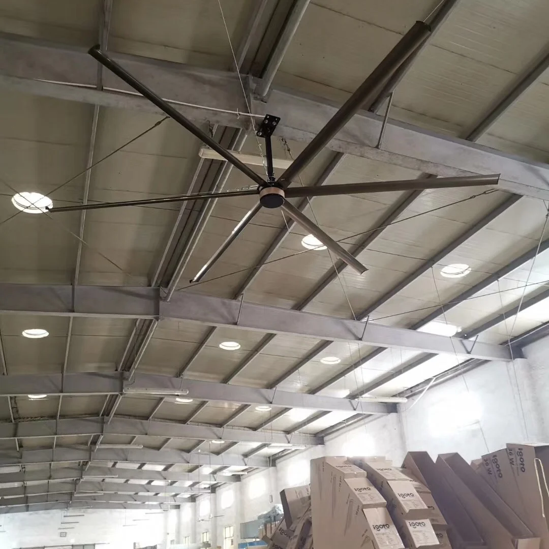6m/20ft 6 blades Hvls Fans Industrial Large Ceiling Fan With Pmsm Motor