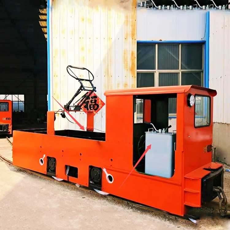7 tons Trolley Electric Mine locomotive CJY Series Narrow Gauge Overhead Wire Electric Trolley Locomotive Price