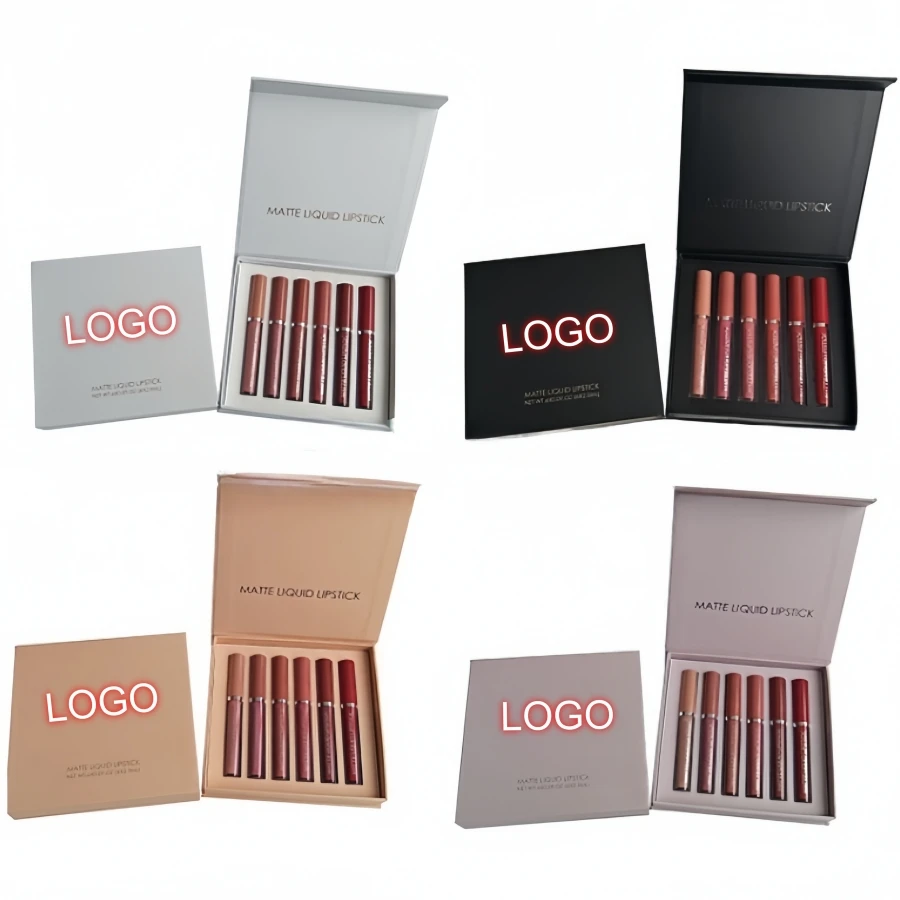 Matte Liquid Lipstick Set Waterproof Lip Makeup for Girls Women Multi Colors Lip Gloss Kit Moisturizing Long Lasting Lipsticks