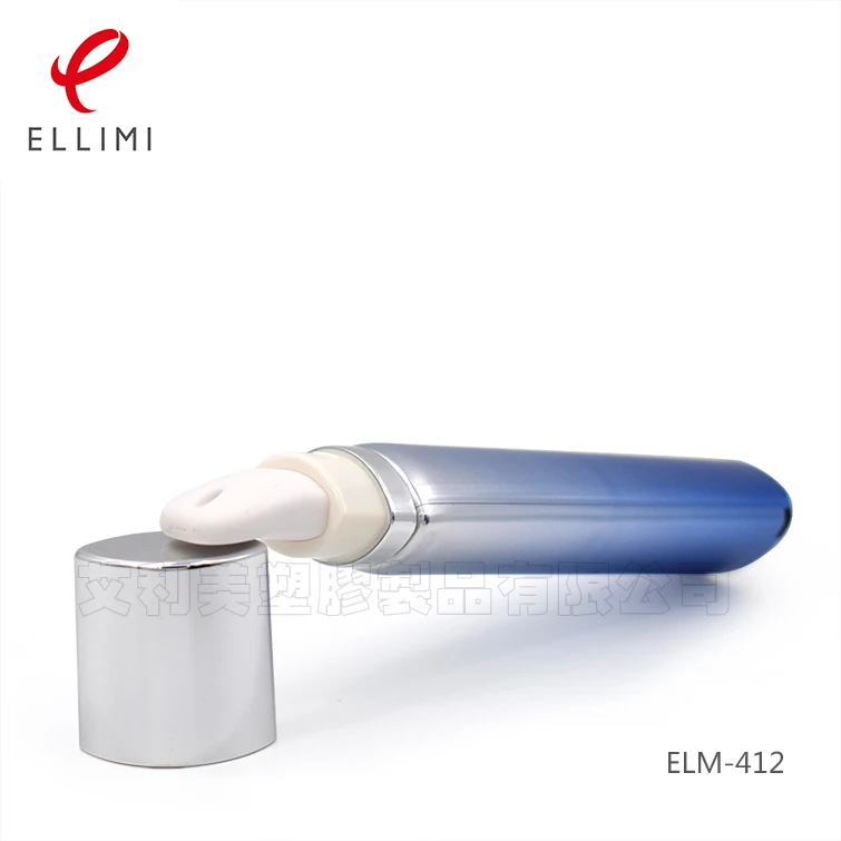 30mm Ceramic Massage Head Cap Tube ELM-412 Soft Packaging for Skincare Creams PE Aluminum Plastic Laminated High Gloss Material