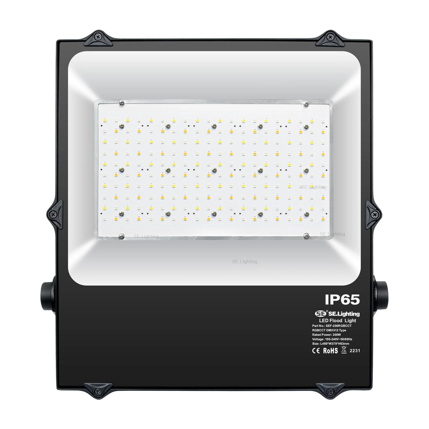 Уличный светодиодный прожектор DMX 512 CCT RGB RGBW + RGBCW IP65 100 Вт 150 200 с 5-летней гарантией