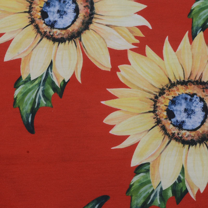 
Printing Gauze crinkle 100% rayon fabric faux linen fabrics for dress 