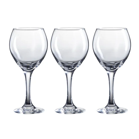 Wholesale Cheap 10oz Crystal Clear Red White Wine Champagne Glasses Goblet For Restaurant Hotel Bar Party Wedding Party