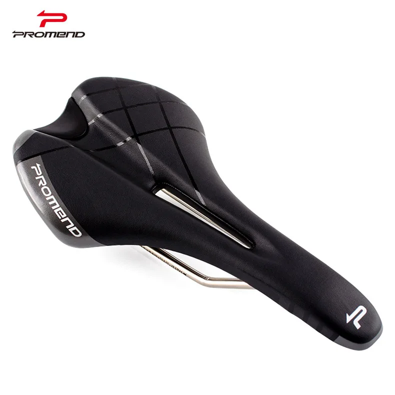 2022New Design Breathable Bicycle Saddle Seat Promend Cheap MTB Bike Durable Saddles Soft PU Leather Steel MTB Road Bike Saddles