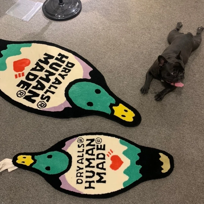 Creative Animal Duck Carpet Custom Human Made Handmade Rug