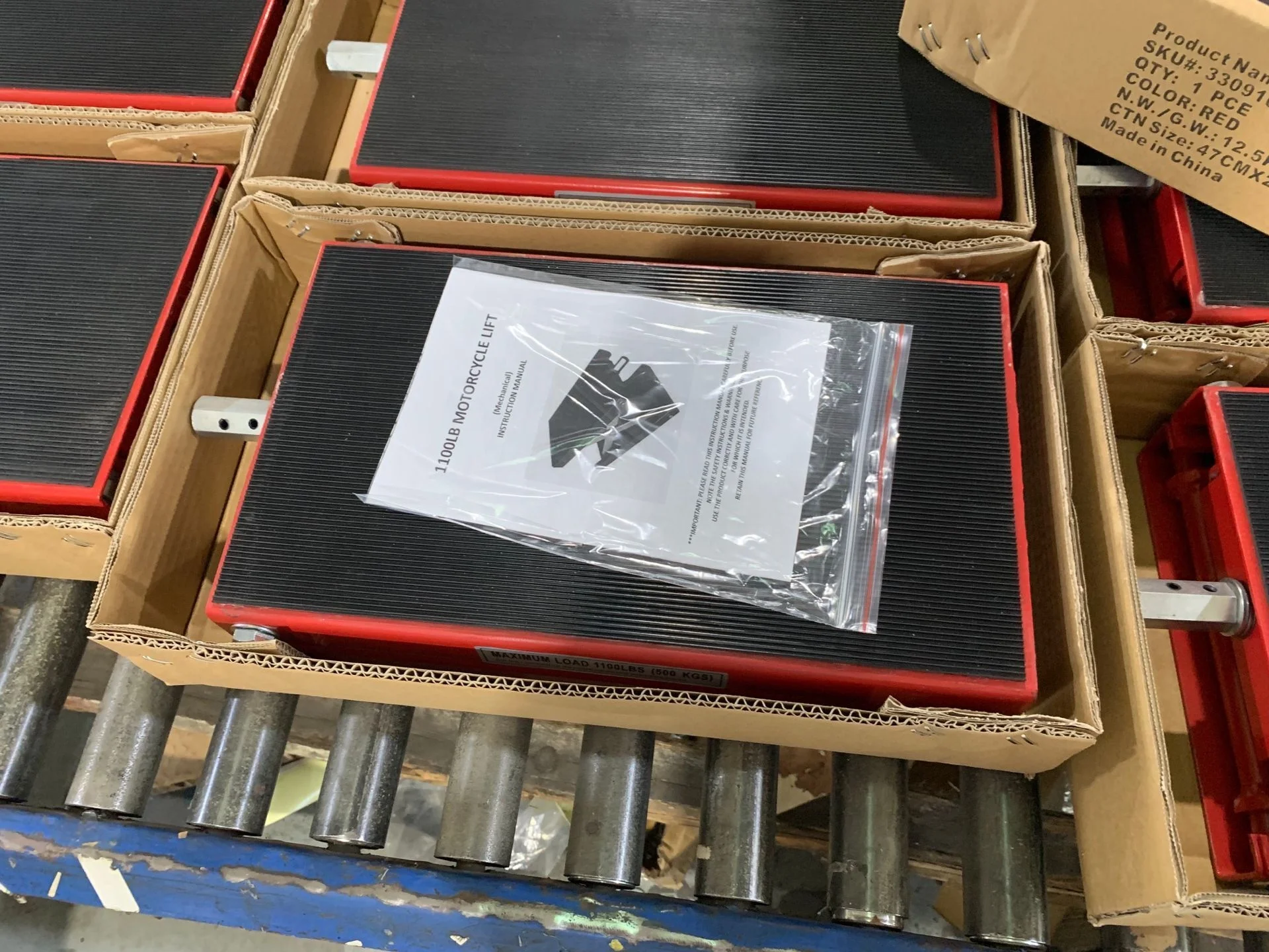 Cnjacks Direct Supply Mechanical Mini Motorcycle Lift Table Motorcycle Scissors Jack 1100LBS