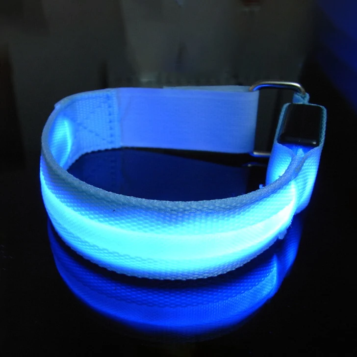 Nylon Led Running Arm Band Jogging Gym Waterproof Sport Armband