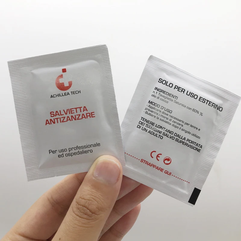 Quality Assurance Wet Strength Paper Household/ Travel Sanitizing Wipes Individually Packaged Sunscreen Wipes