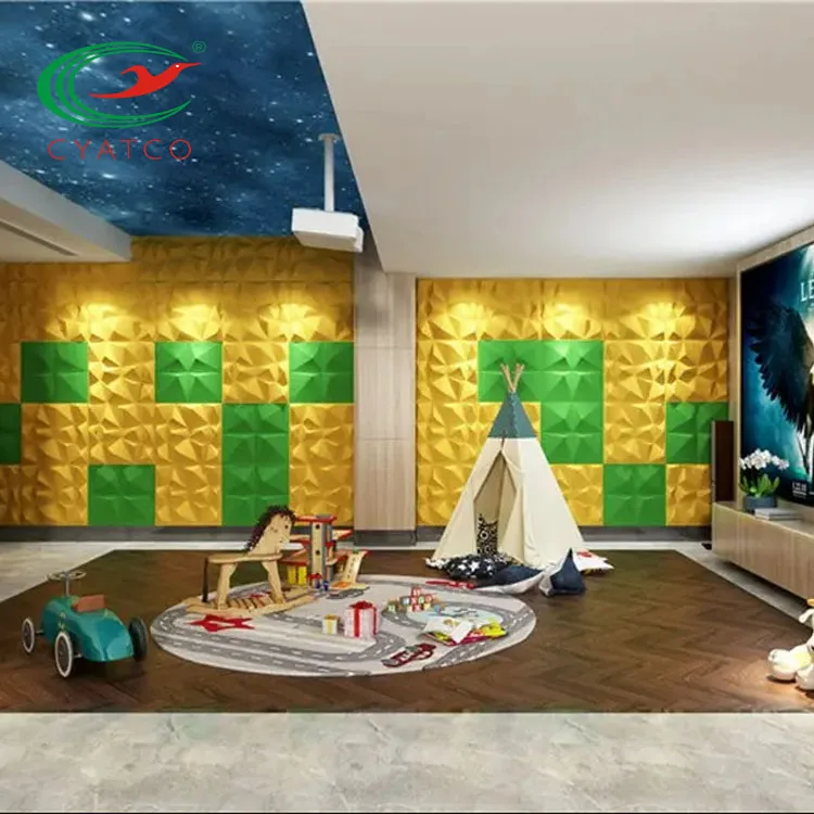 CYATCO sound panel acoustic 100% pet felt acoustic panel for auditorium decorative wall 3d panels