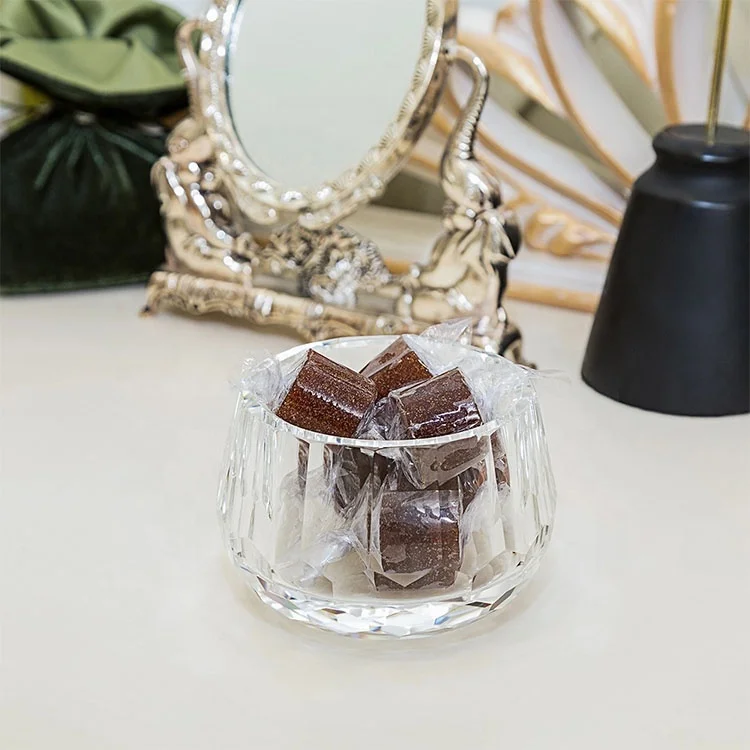 Wholesale K9 Round Mini Carved Home Office Hotel Christmas Decor Set Jewelry Food Dessert Sugar Candy Fruit Clear Crystal Bowl