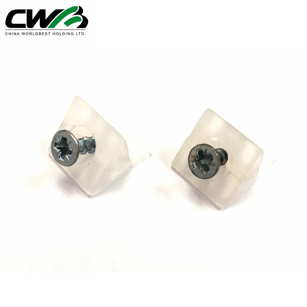 Connector for wood panels Plastic Back Panel Furniture screw Shelf Support Bracket screws
