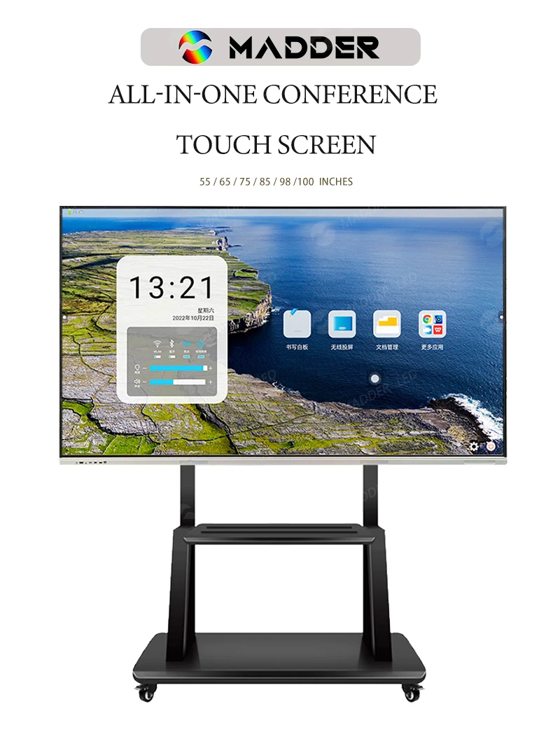 Hd Touch All-in-one LCD Machine for School Conference Presentation Education 55~100inch Smart Whiteboard