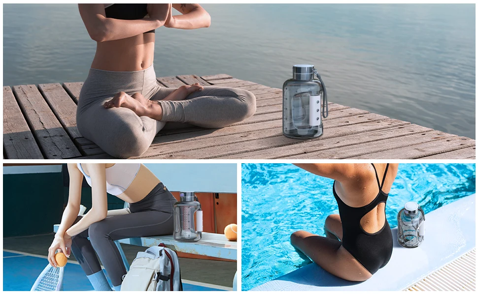 sports kettle Hydrogen Water Bottle Hydrogen Water Generator with SPE/PEM Technology 3000PPB Pure Hydrogen Rich Concentration