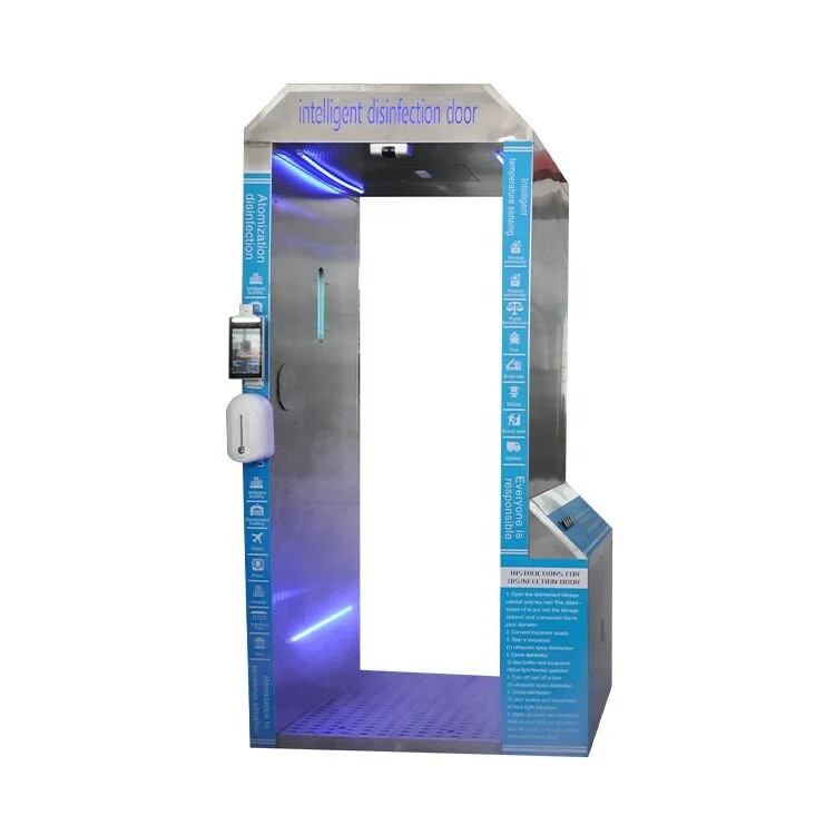 Туннель для дезинфекции, обе двери для офисного источника, липкий коврик для удаления пыли, двери, дезинфицирующее оборудование для дверей