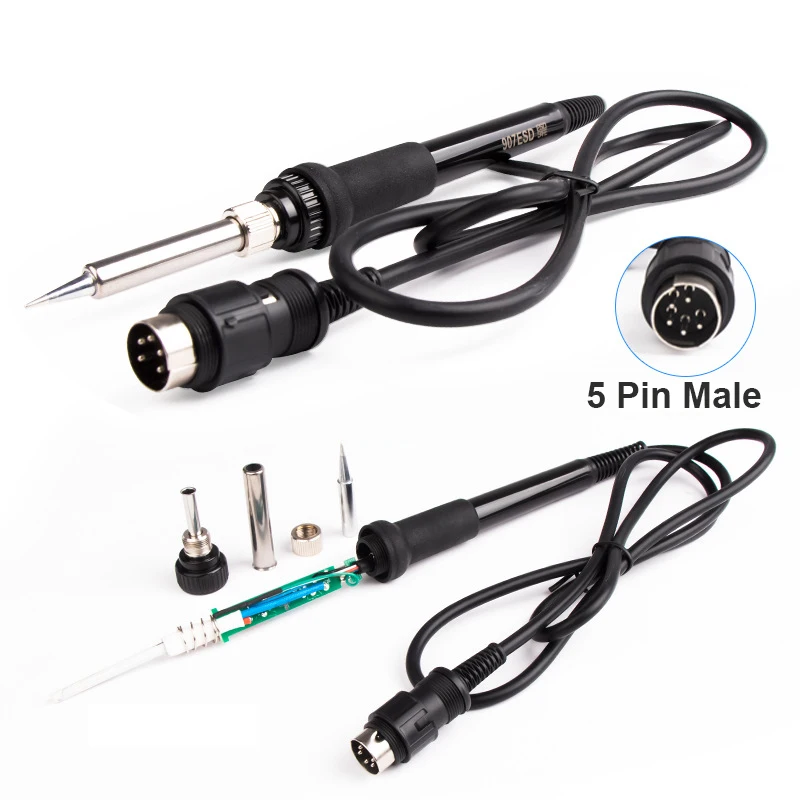 wholesale CSD-907 5Pin male or 5pin Female Soldering Iron  for 936 series Soldering Station Handle