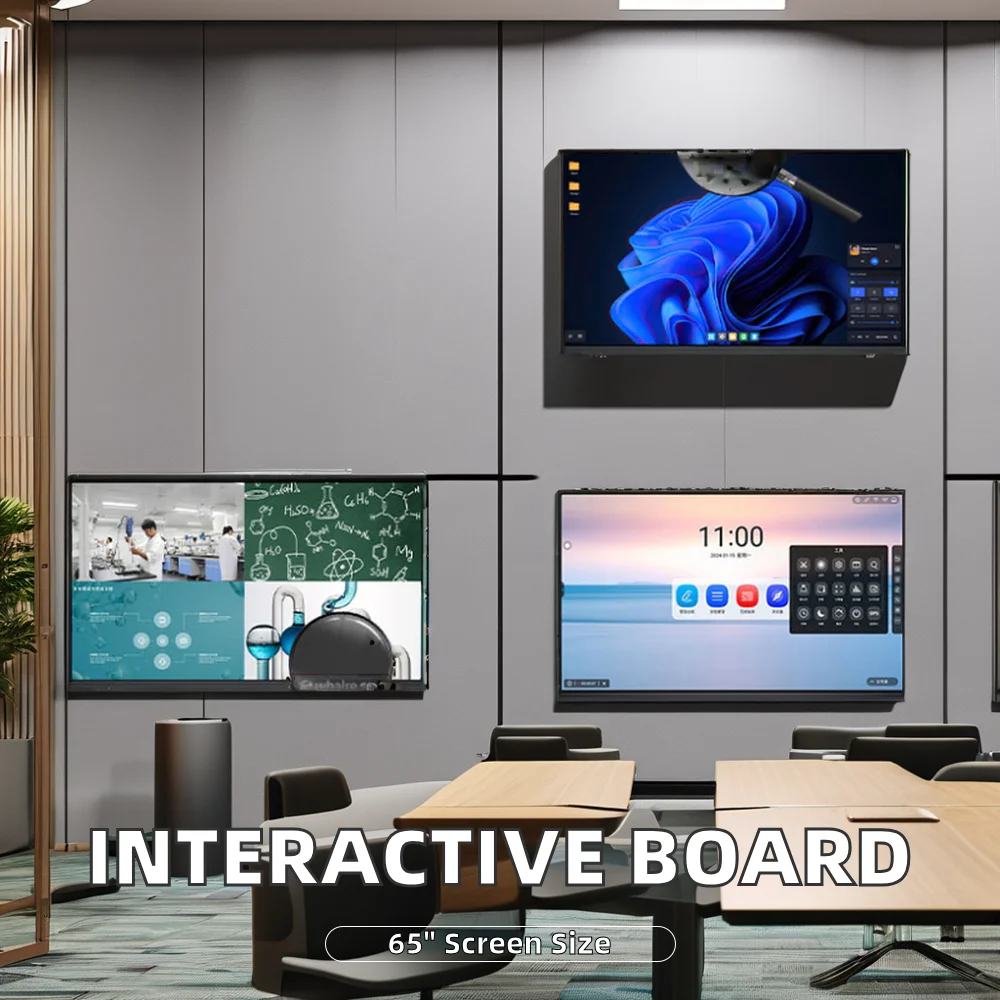 55 65 75 86 98 Inch Interactive Smart Flat Digital Board Electronic Whiteboard LED 75 Inch Panel