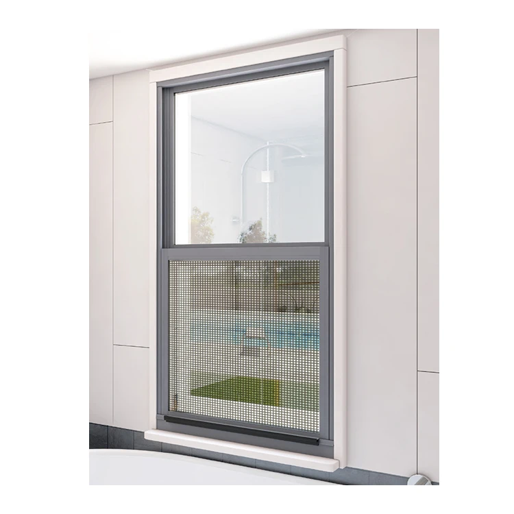 American residential aluminum doors and Windows glass sliding up and down single and double sash Windows
