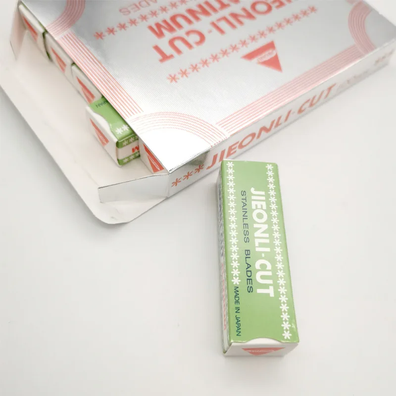 Микроблейдинг, лезвие для бровей из нержавеющей стали, 100 шт., лезвие для триммера бровей