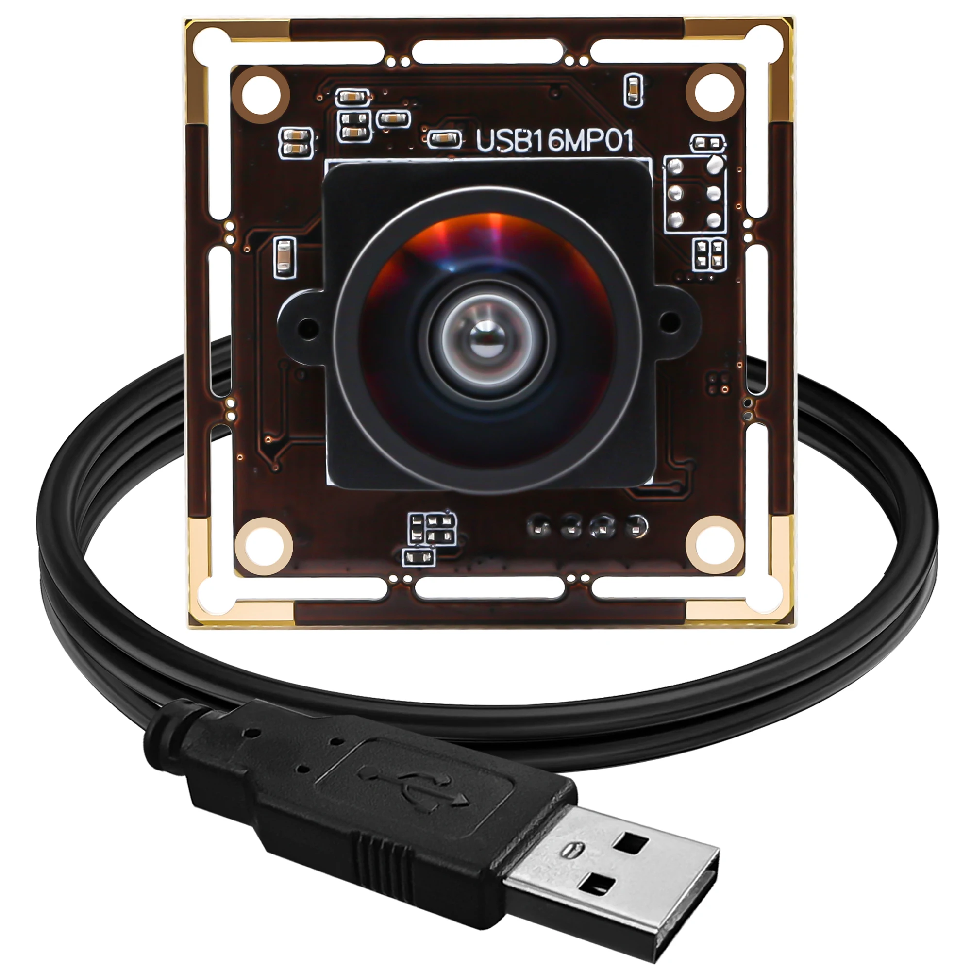 ELP IMX298 Sensor USB 2.0 Webcam 16MP Ultra HD USB Camera Module Wide Angle 120 Degree No Distortion Mini Camera