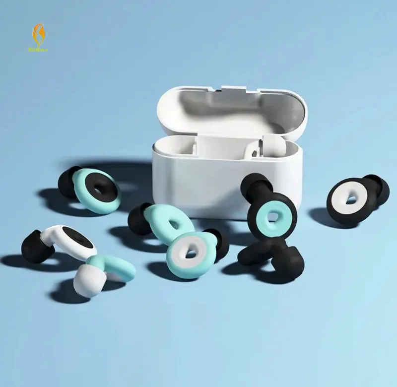 Adjustable Safety Hearing Protection Sound Proof Silicone Sleeping Ear Plugs with Plastic Case