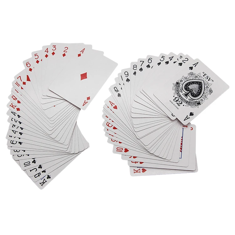 Custom Logo Printed Advertising Poker Klondike Solitaire Gin Rummy Promotional 12 Pack Set Boxed Paper Playing Cards