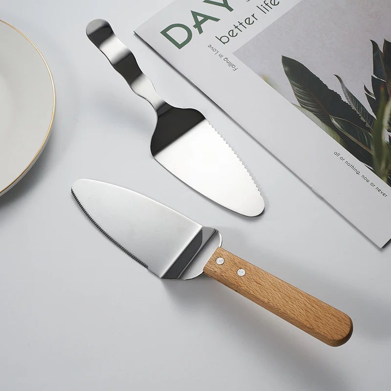 Stainless Steel Cake Tool Pizza Cutter Tart Dessert Slicer Pie Server