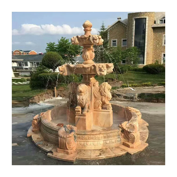 Cheap Price Marble Basin Garden Fountain Carved Marble Statue Water Pond Fountains Customized