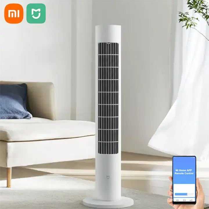 Xiaomi Mijia Smart DC Inverter Tower Fan 2 Soft Wind Quiet Energy-Saving AI Smart Voice Control DIY Exclusive Natural Wind