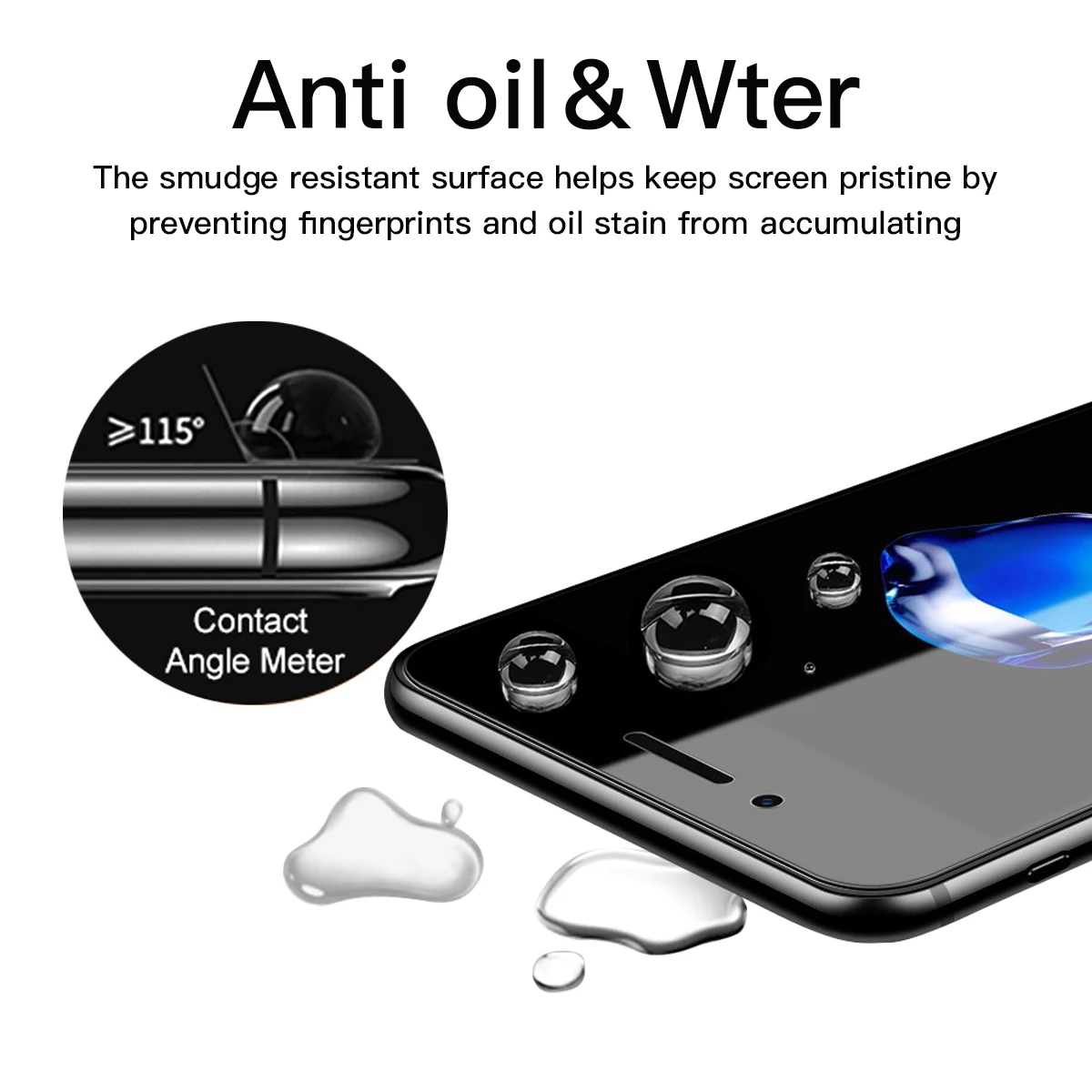 
Factory Price Anti-spy 99% Transparency HD Privacy Tempered Glass Screen Protector with 0.5mm baseboard for IPHONE 7/8 