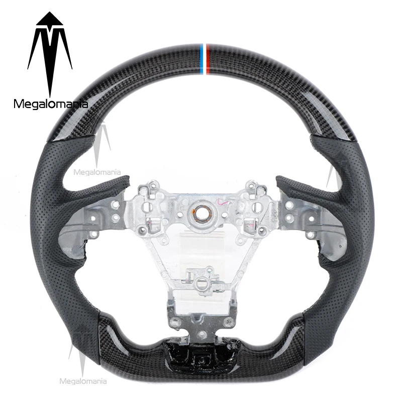 Fit For Subaru Legacy Outback Impreza Forester BRZ STI XV REX WRX Hybrid SVX Custom LED Carbon Fiber Steering Wheel