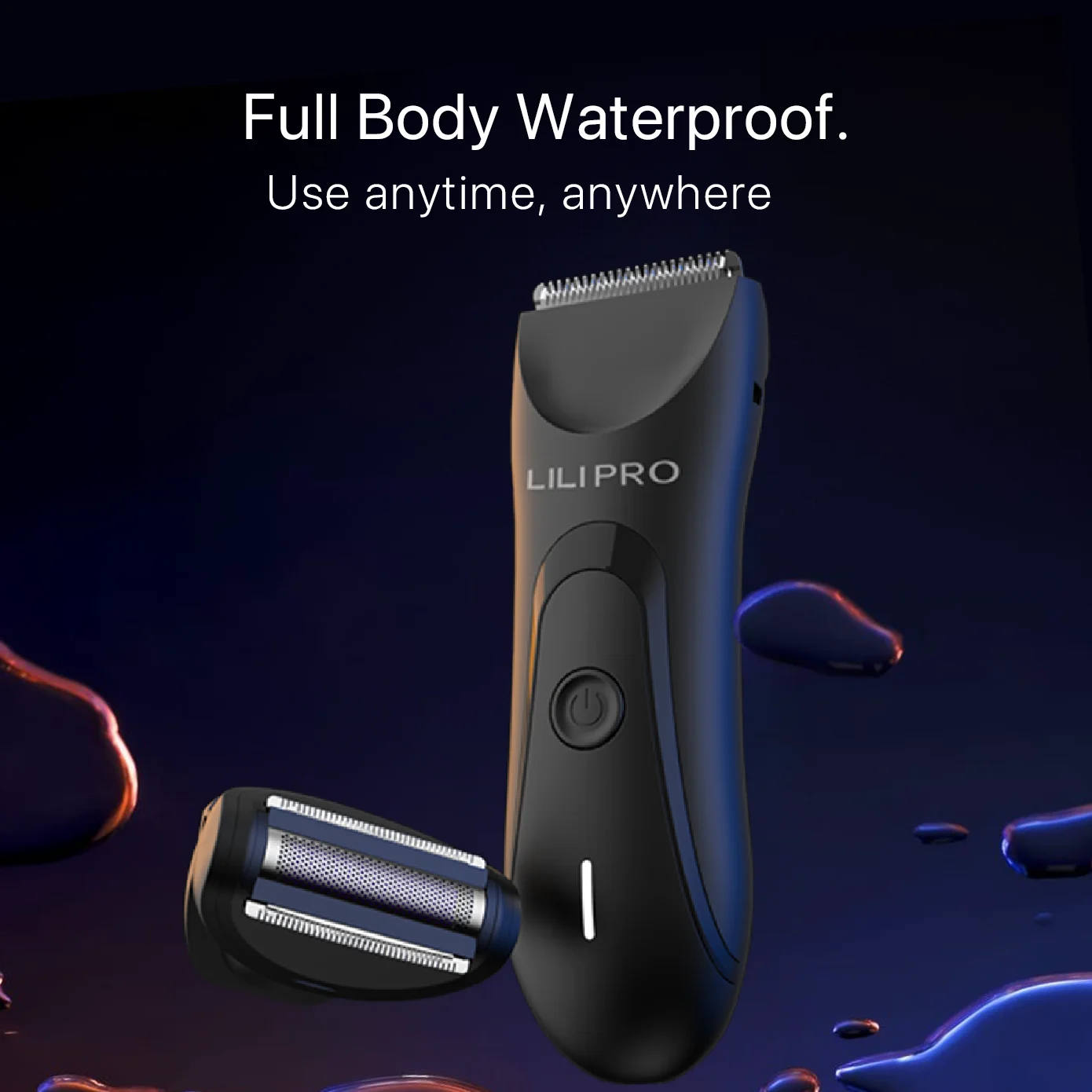 5700 2in1 Groin & Body Hair Trimmer SkinSafe Trimmer Blade Waterproof Groomer Rechargeable  Men Wireless Ball Shaver
