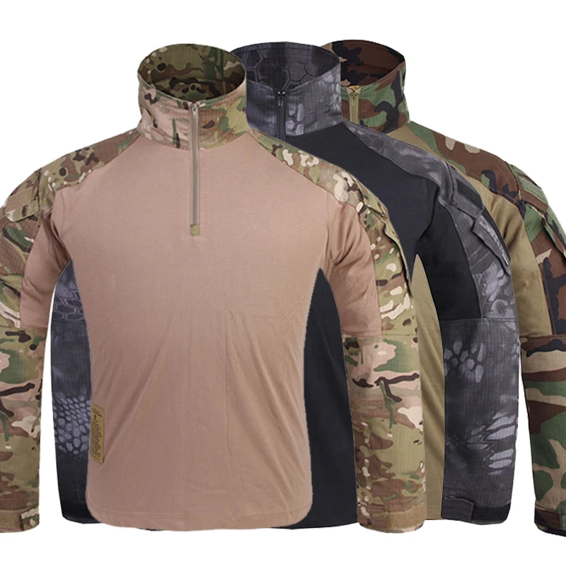  Зеленая Военная Рубашка Emersongear Multicam военная Униформа Rip-Stop тактическая армейская рубашка военные тактические