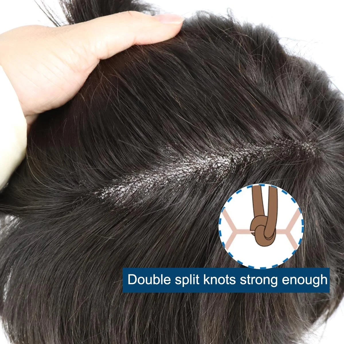 Durable Indian Human Hair Prosthesis For Men Breathable Natural Hairline French Lace Front Toupee